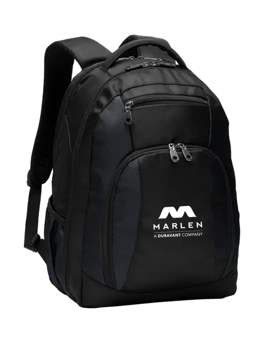 Commuter Black Laptop Backpack w/Marlen Logo
