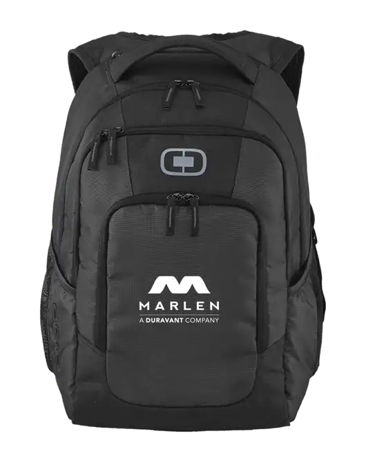 OGIO Diesel Grey Logan Laptop Backpack
 w/Marlen Logo